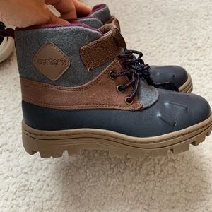 Boys Carter Boots NWOT size 13c. Never worn, no orig box. Navy, gray, and burg